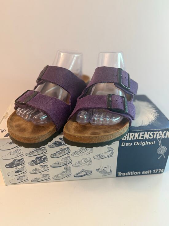 Birkenstock Shoes - Birkenstock Arizona Sandals Women’s Size 9 EU 40 Suede Amethyst Purple Slide On